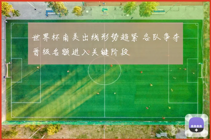 世界杯南美出线形势趋紧 各队争夺晋级名额进入关键阶段